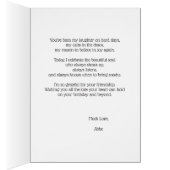 Modern Moonlit Hill Birthday Card for Best Friend (Binnen (Rechts))