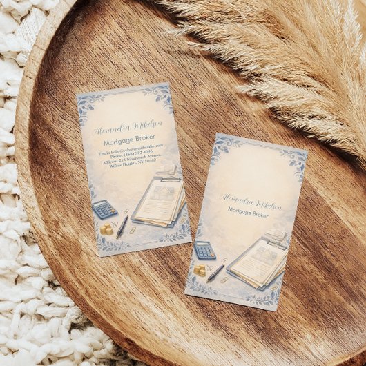 Modern Mortgage Broker Business Visitekaartje