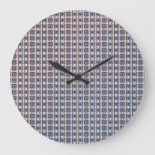 Modern mosaic geometric abstract pattern 1298 grote klok (Voorkant)