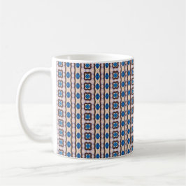 Modern mosaic geometric abstract pattern 1298 koffiemok