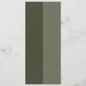 Modern Moss Duo Flat Programma – Aanpasbaar Programmakaart (Voorkant)