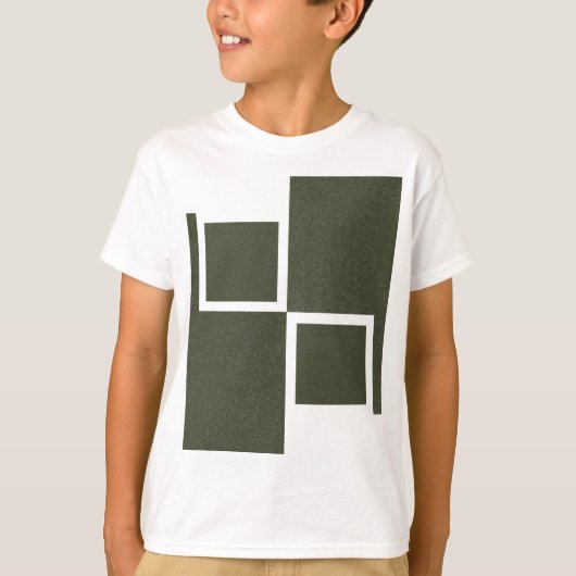 Modern Moss Green Boxed T-shirt (Voorkant)