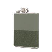 Modern Moss Green Colorblock Flask – Heupfles (Links)