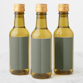 Modern Moss Green Dual Tone Label – Wijn Etiket (Flessen)
