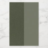 Modern Moss Green Dual Tone Label – Wijn Etiket (Enkel label)