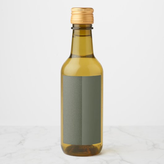 Modern Moss Green Dual Tone Label – Wijn Etiket (Voorkant)