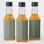 Modern Moss Green Duo flesetiket – Likeurfles Etiket (Flessen)