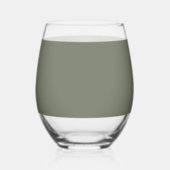 Modern Moss Green Glass Set –  Wijnglas Zonder Voet (Voorkant)