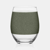 Modern Moss Green Glass Set –  Wijnglas Zonder Voet (Achterkant)