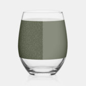 Modern Moss Green Glass Set –  Wijnglas Zonder Voet (Rechts)