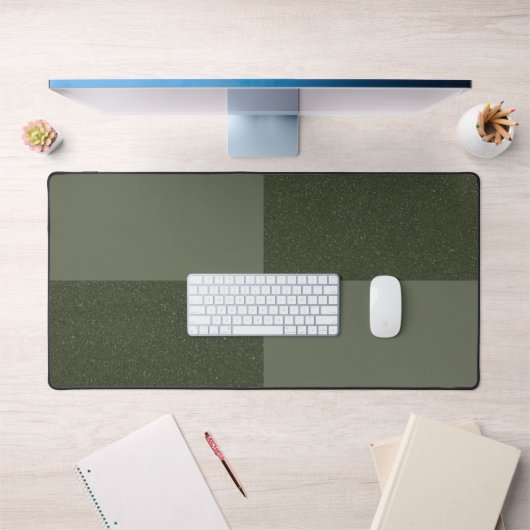 Modern Moss Green Grid Desk Mat – (Kantoor 1)