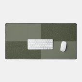 Modern Moss Green Grid Desk Mat – (Keyboard & Muis)