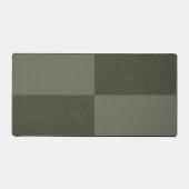 Modern Moss Green Grid Desk Mat – (Voorkant)