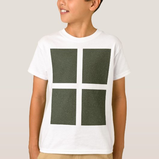 Modern Moss Green Grid T-shirt - T-shirt (Voorkant)