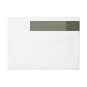 Modern Moss Green Mailing Label – (Achterkant)