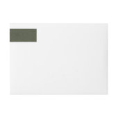 Modern Moss Green Mailing Label – (Voorkant)