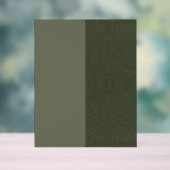 Modern Moss Green Panel Acryl Sign – Aanpassen Bord (Neutraal)