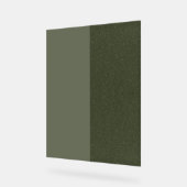 Modern Moss Green Panel Acryl Sign – Aanpassen Bord (Hoek)