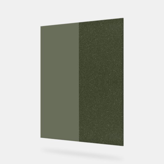 Modern Moss Green Panel Acryl Sign – Aanpassen Bord (Hoek)