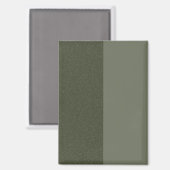 Modern Moss Green Split Custom Magnet (Voorkant / Achterkant)