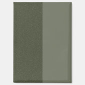 Modern Moss Green Split Custom Magnet (Voorkant)