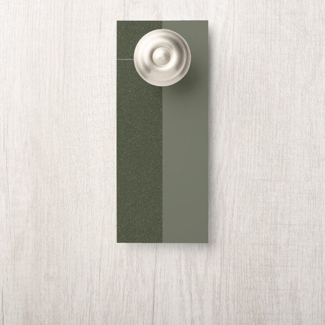 Modern Moss Green Split Deurhanger –  (Op knop)