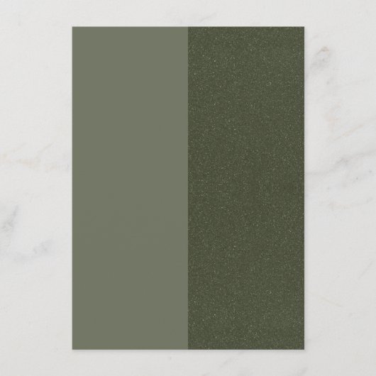 Modern Moss Green Split Enclosure Kaart – Aanpasse (Voorkant)
