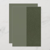 Modern Moss Green Split Enclosure Kaart – Aanpasse (Voorkant / Achterkant)