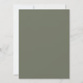Modern Moss Green Split Flat Kaart – (Achterkant)