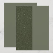 Modern Moss Green Split Flat Kaart – (Voorkant / Achterkant)