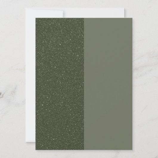 Modern Moss Green Split Flat Kaart – (Voorkant)