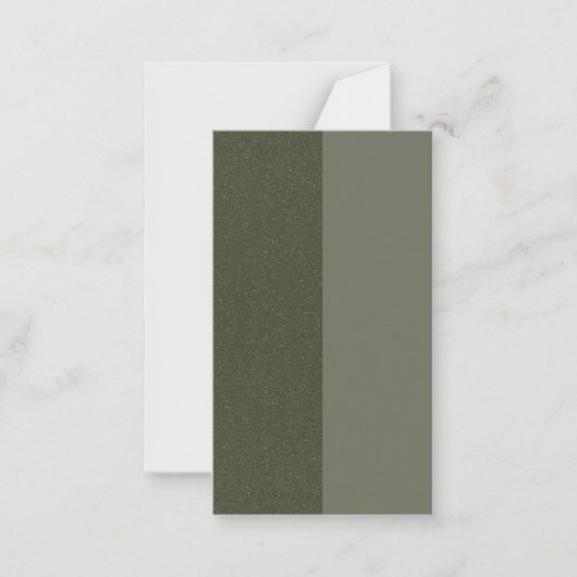 Modern Moss Green Split Flat Kaart – Notitiekaartje (Voorkant)