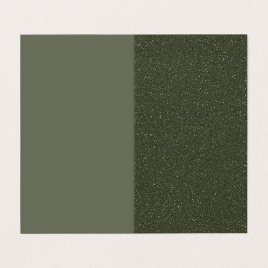 Modern Moss Green Split Gevouwen Visitekaartje (Buitenkant ongevouwen)
