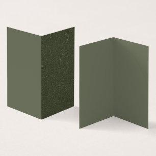 Modern Moss Green Split Gevouwen Visitekaartje