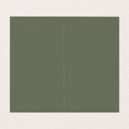 Modern Moss Green Split Gevouwen Visitekaartje (Binnenkant ongevouwen)