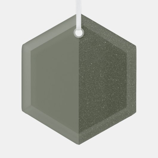 Modern Moss Green Split Ornament - (Voorkant)