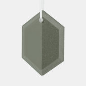 Modern Moss Green Split Ornament - (Voorkant links)