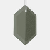 Modern Moss Green Split Ornament - (Voorkant Rechts)