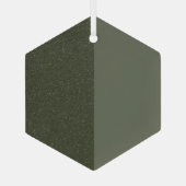 Modern Moss Green Split Ornament - (Achterkant)
