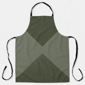 Modern Moss Green split-panel Schort (Voorkant)