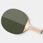 Modern Moss Green Split Ping Pong Paddle - Aangepa Tafeltennisbatje (Zijkant)