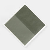 Modern Moss Green Split servet - (Hoek)