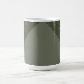 Modern Moss Green Split Textuur Mok (Center)