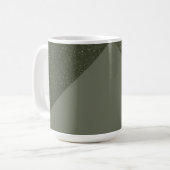 Modern Moss Green Split Textuur Mok (Voorkant links)