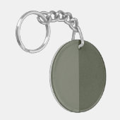 Modern Moss Split Acryl Sleutelhanger - (Voorkant Links)