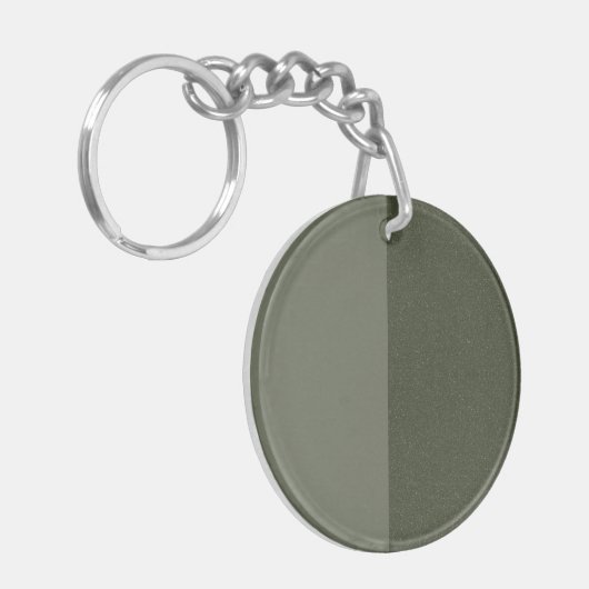 Modern Moss Split Acryl Sleutelhanger - (Voorkant Links)