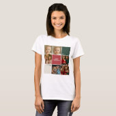 Modern mother collage Christmas family T-shirt (Voorkant volledig)