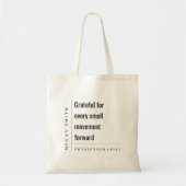 Modern Motivatie Dankbaar Fysiotherapeut Gift Tote Bag (Voorkant)