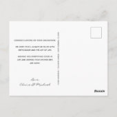 Modern Motivatie Hond Afstuderen Gefeliciteerd Briefkaart (Achterkant)