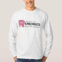 Modern motivatie Rood Zwart Typografie T-shirt